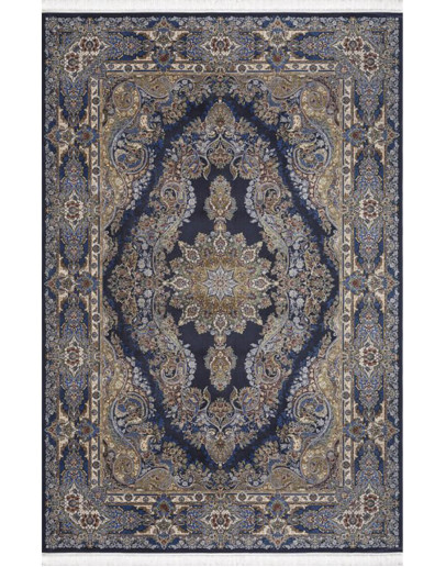 Artemis Halı Silk 5156A Kemik Lacivert