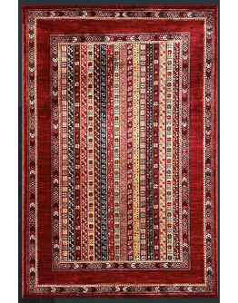 Türkmen Halı Afghan AF02 Kırmızı Etnik Desenli Halı