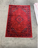 Türkmen Halı Afghan AF01 Kırmızı Etnik Desenli Halı
