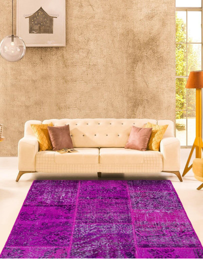 YAĞCIBEDİR PATCHWORK MOR HALI